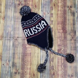 K&M FLEECE LINED KNIT SHERPA HAT.